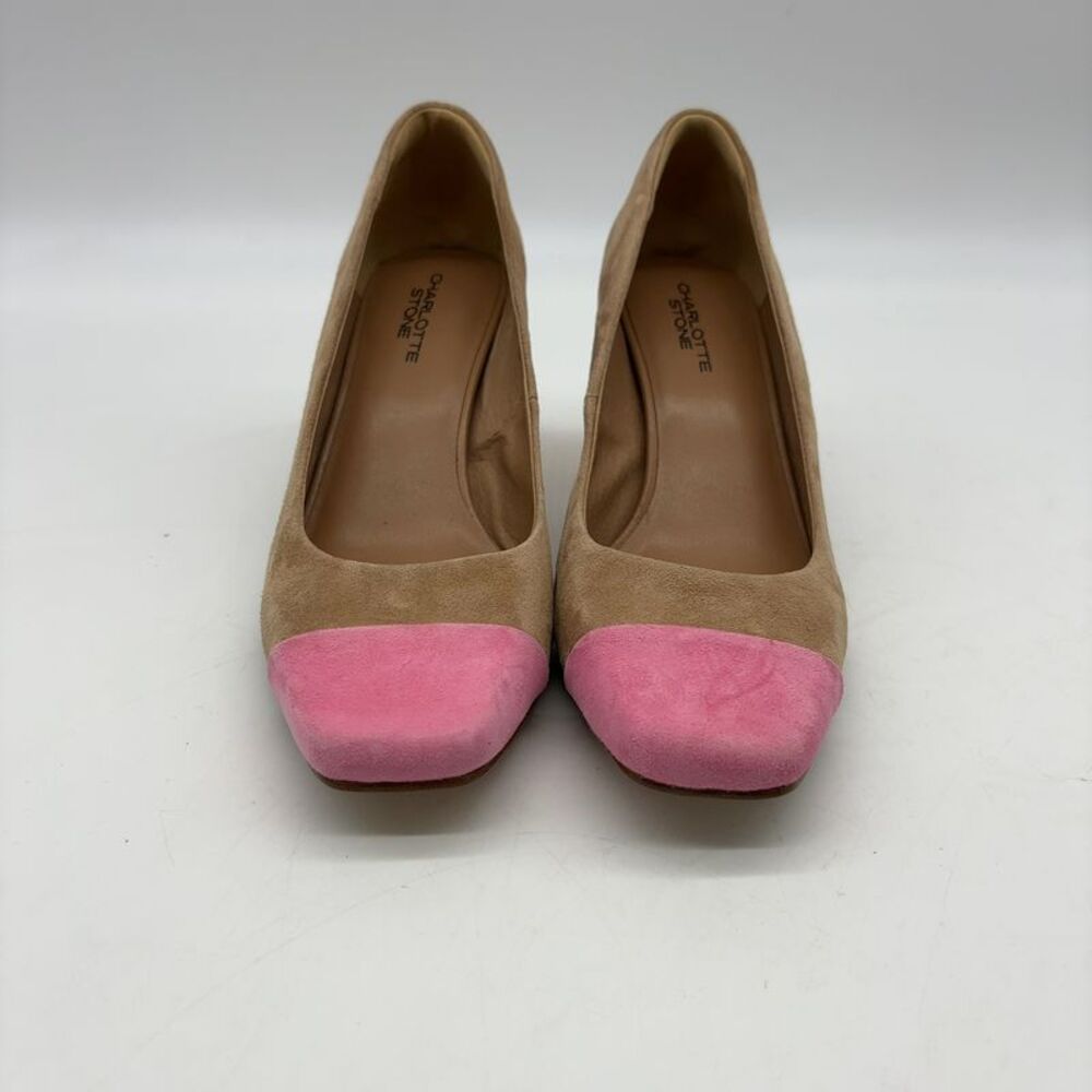 Charlotte Stone Pumps with High Block Heel - Picture 2 of 5